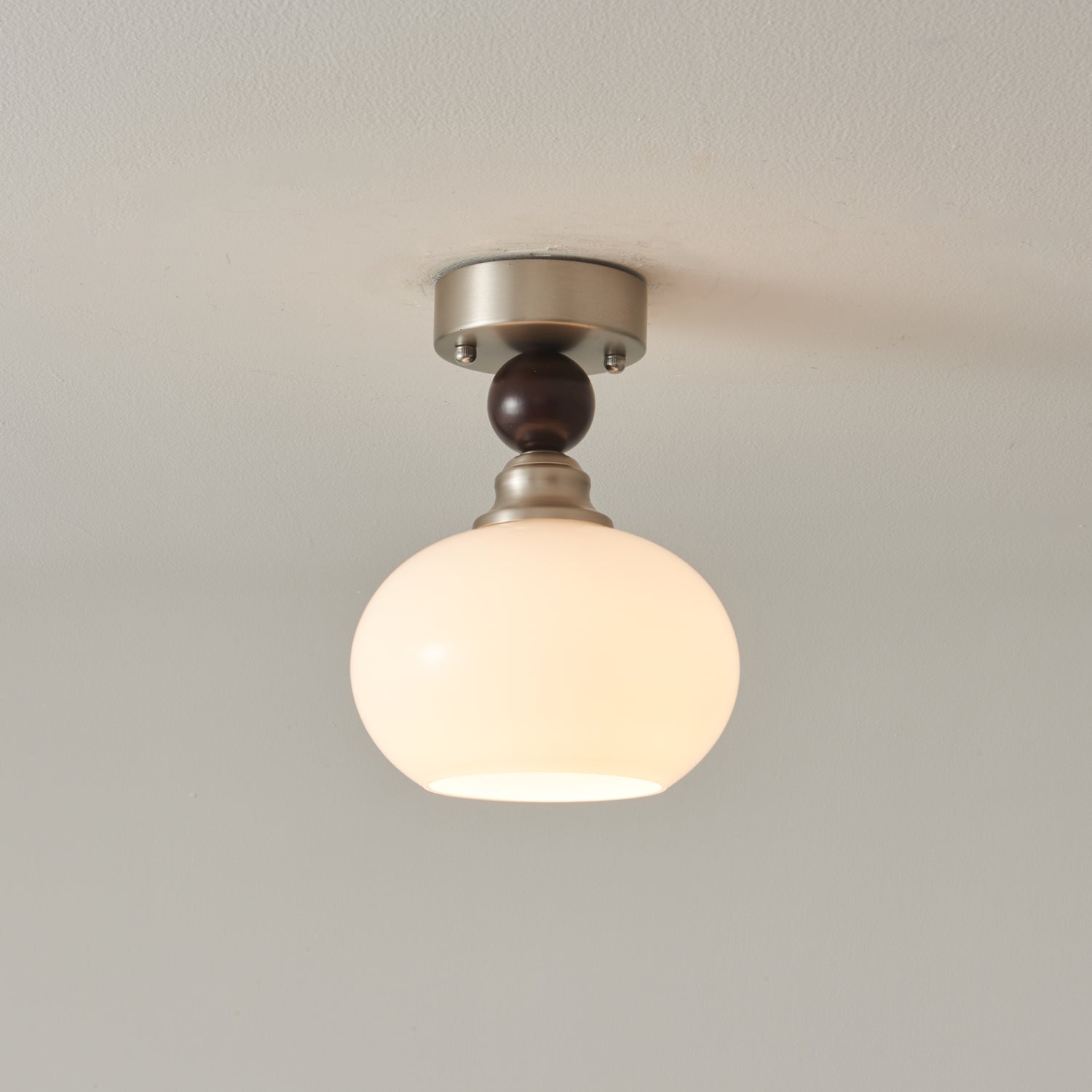Ivcarila Modern Minimalist Pearl Sphere Glass Ceiling Lamp
