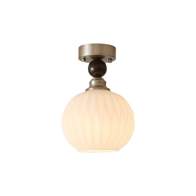 Ivcarila Modern Minimalist Pearl Sphere Glass Ceiling Lamp