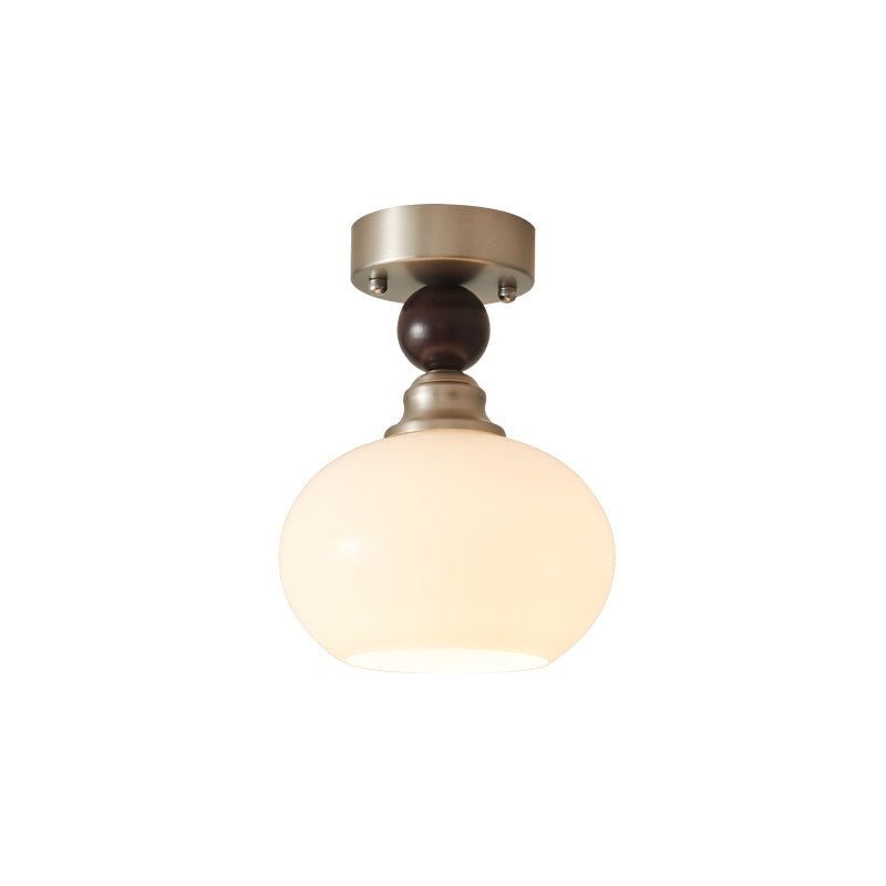 Ivcarila Modern Minimalist Pearl Sphere Glass Ceiling Lamp