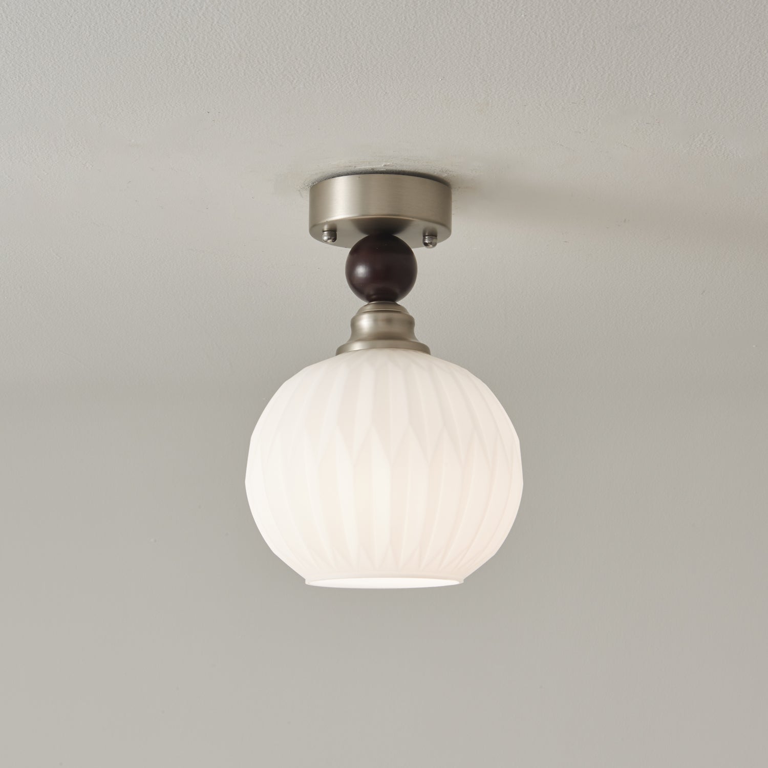 Ivcarila Modern Minimalist Pearl Sphere Glass Ceiling Lamp