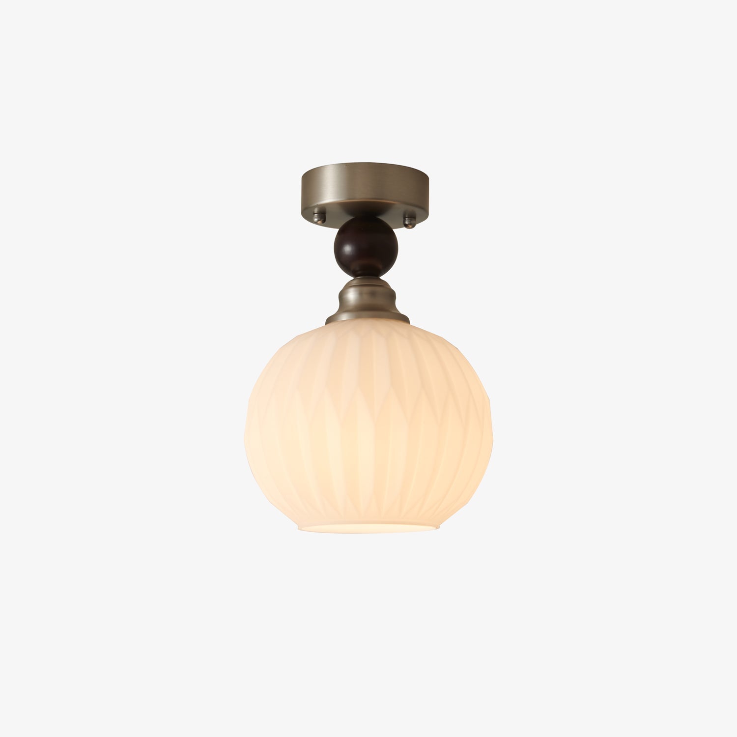 Ivcarila Modern Minimalist Pearl Sphere Glass Ceiling Lamp
