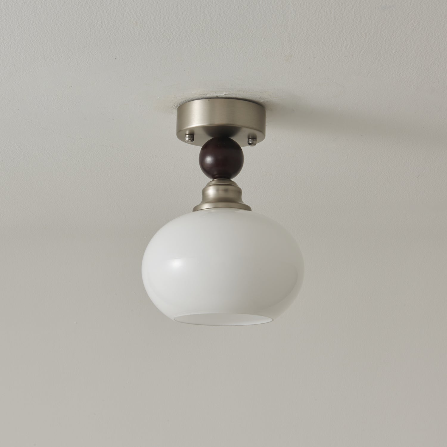 Ivcarila Modern Minimalist Pearl Sphere Glass Ceiling Lamp