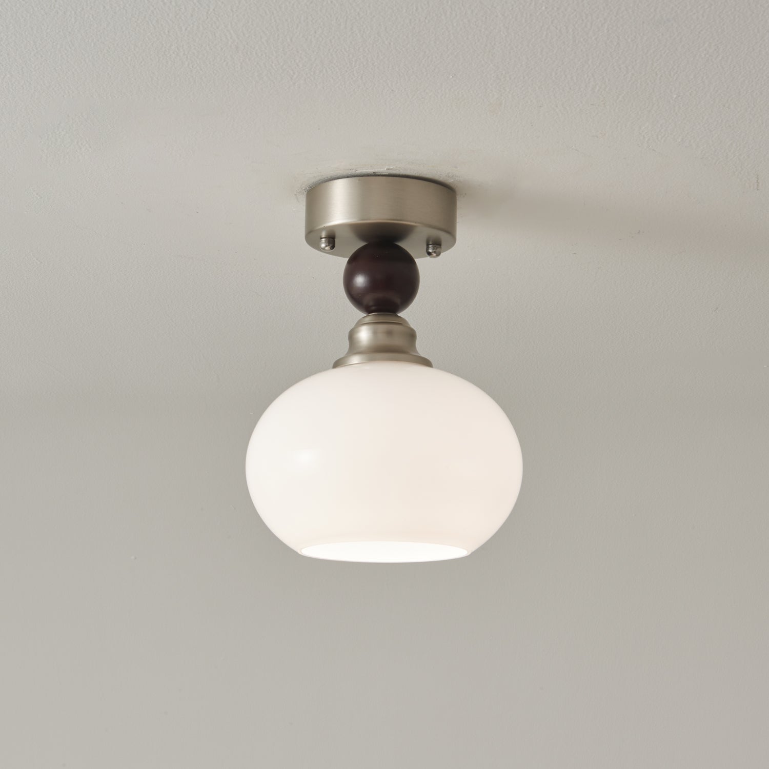 Ivcarila Modern Minimalist Pearl Sphere Glass Ceiling Lamp