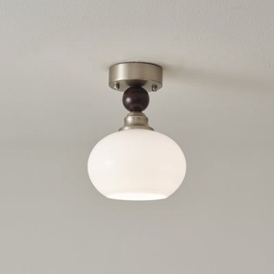 Ivcarila Modern Minimalist Pearl Sphere Glass Ceiling Lamp