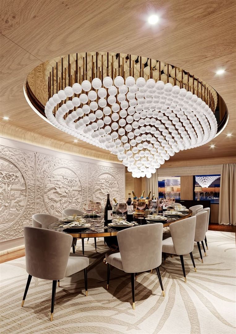 Nivren Pearl Wave Customize Chandelier