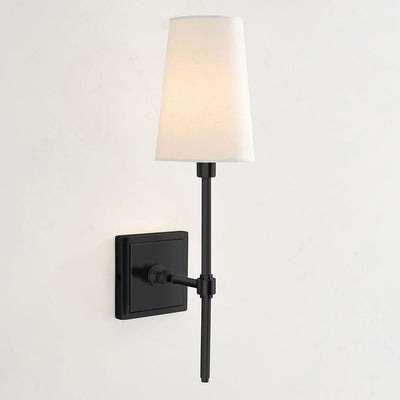 Vicarara Vintage Industrial Brass Fabric Wall Lamp - Neutral Decor