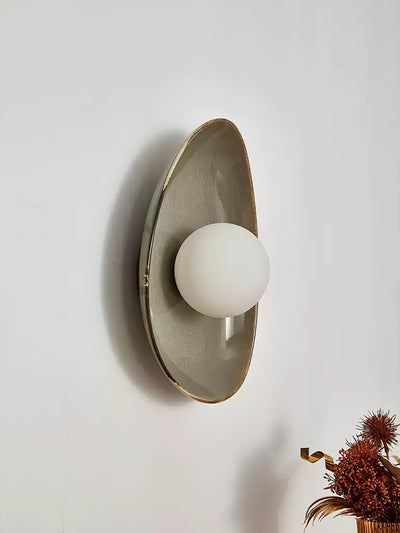 Ertalila Elegance Pebble Disc Ceramics Wall Light