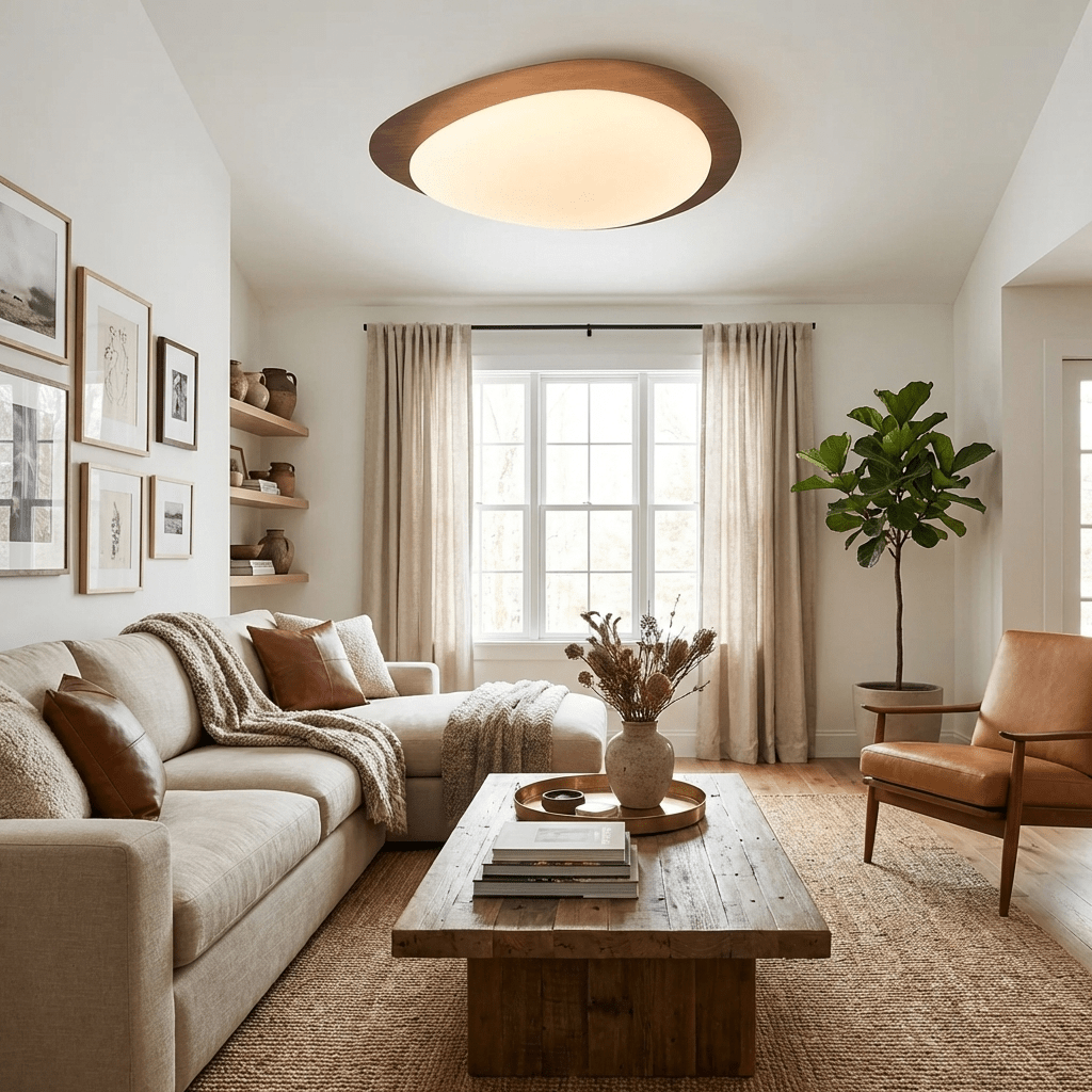 Orinvale Pebble Metal Flush Mount Ceiling Light