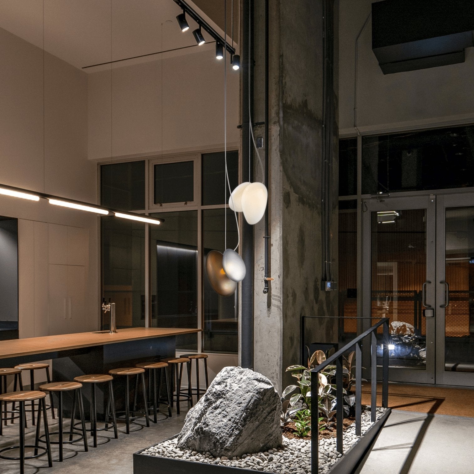 Nivelle Translucent Frosted Glass Pendant Light