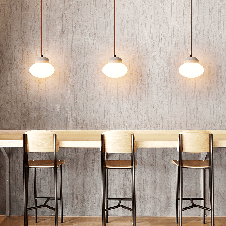 Sora Pebble Sphere Pendant Lamp