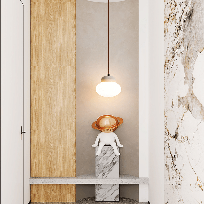Sora Pebble Sphere Pendant Lamp