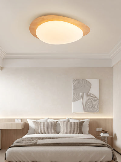Sylenia Ceiling Light Pebble Walnut Acrylic LED