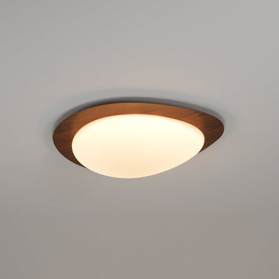 Sylenia Ceiling Light Pebble Walnut Acrylic LED