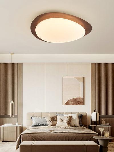 Sylenia Ceiling Light Pebble Walnut Acrylic LED