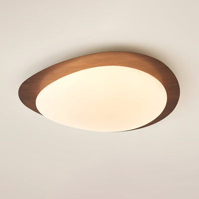 Sylenia Ceiling Light Pebble Walnut Acrylic LED