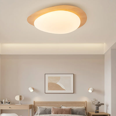 Sylenia Ceiling Light Pebble Walnut Acrylic LED