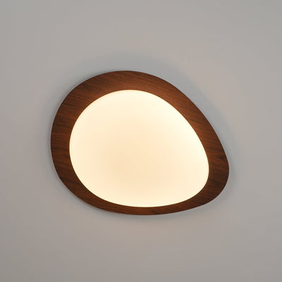 Sylenia Ceiling Light Pebble Walnut Acrylic LED