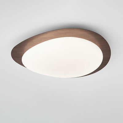 Sylenia Ceiling Light Pebble Walnut Acrylic LED