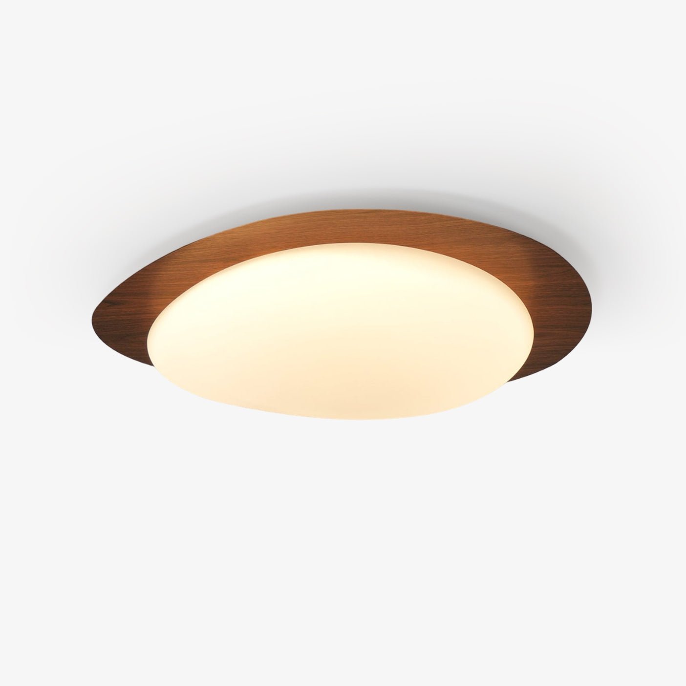 Sylenia Ceiling Light Pebble Walnut Acrylic LED