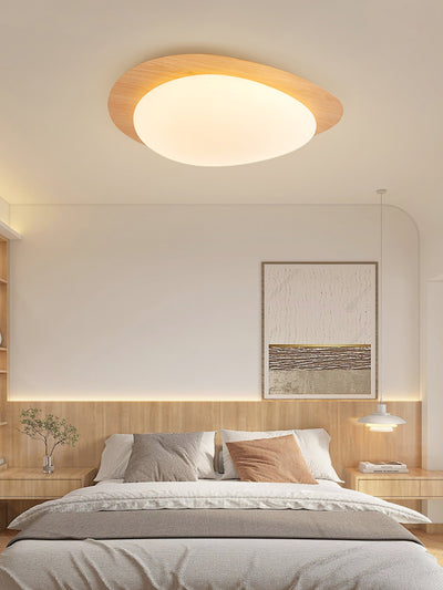 Sylenia Ceiling Light Pebble Walnut Acrylic LED