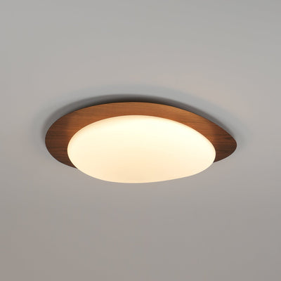 Sylenia Ceiling Light Pebble Walnut Acrylic LED