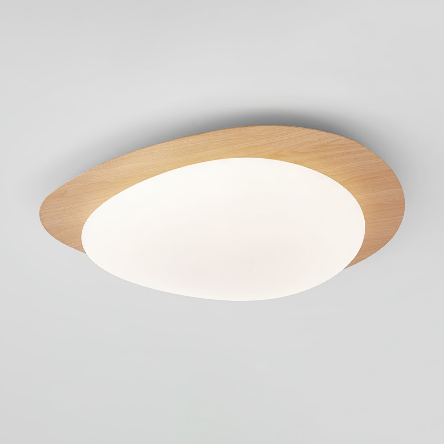 Sylenia Ceiling Light Pebble Walnut Acrylic LED