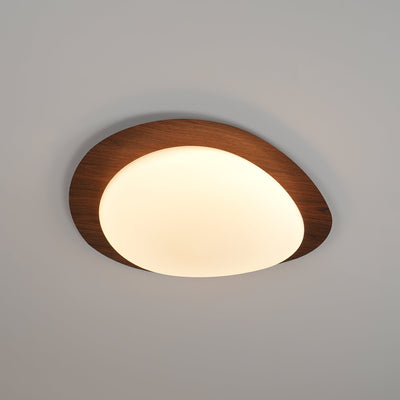 Sylenia Ceiling Light Pebble Walnut Acrylic LED