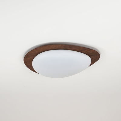 Sylenia Ceiling Light Pebble Walnut Acrylic LED