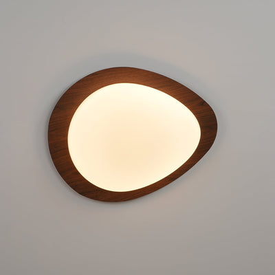 Sylenia Ceiling Light Pebble Walnut Acrylic LED