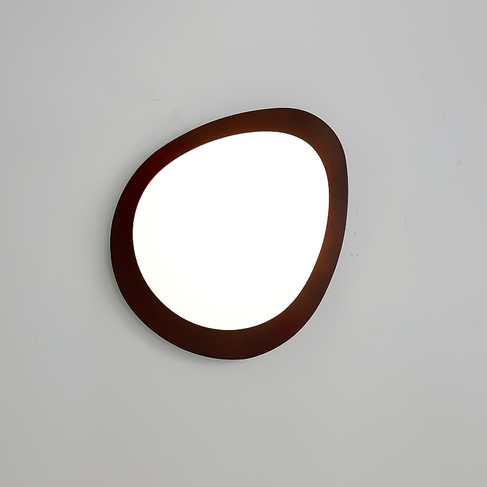 Evory Ceiling Light Wooden Walnut Pebble