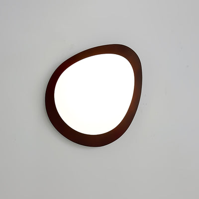 Evory Ceiling Light Wooden Walnut Pebble
