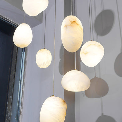 Nivisaya Pebbles Alabaster Pendant Lamp