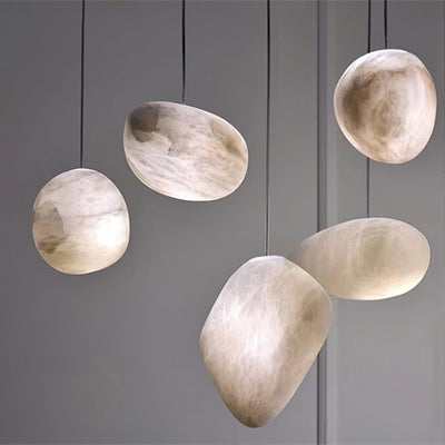 Nivisaya Pebbles Alabaster Pendant Lamp
