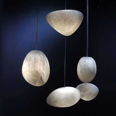 Nivisaya Pebbles Alabaster Pendant Lamp