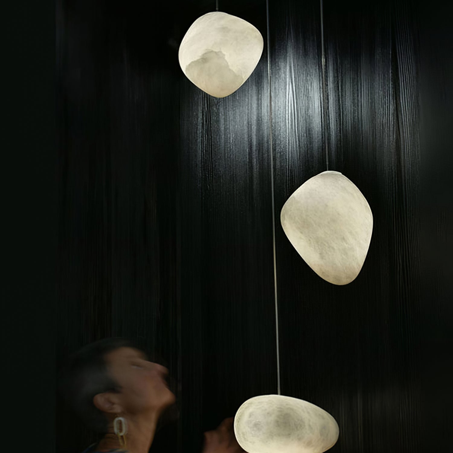 Nivisaya Pebbles Alabaster Pendant Lamp