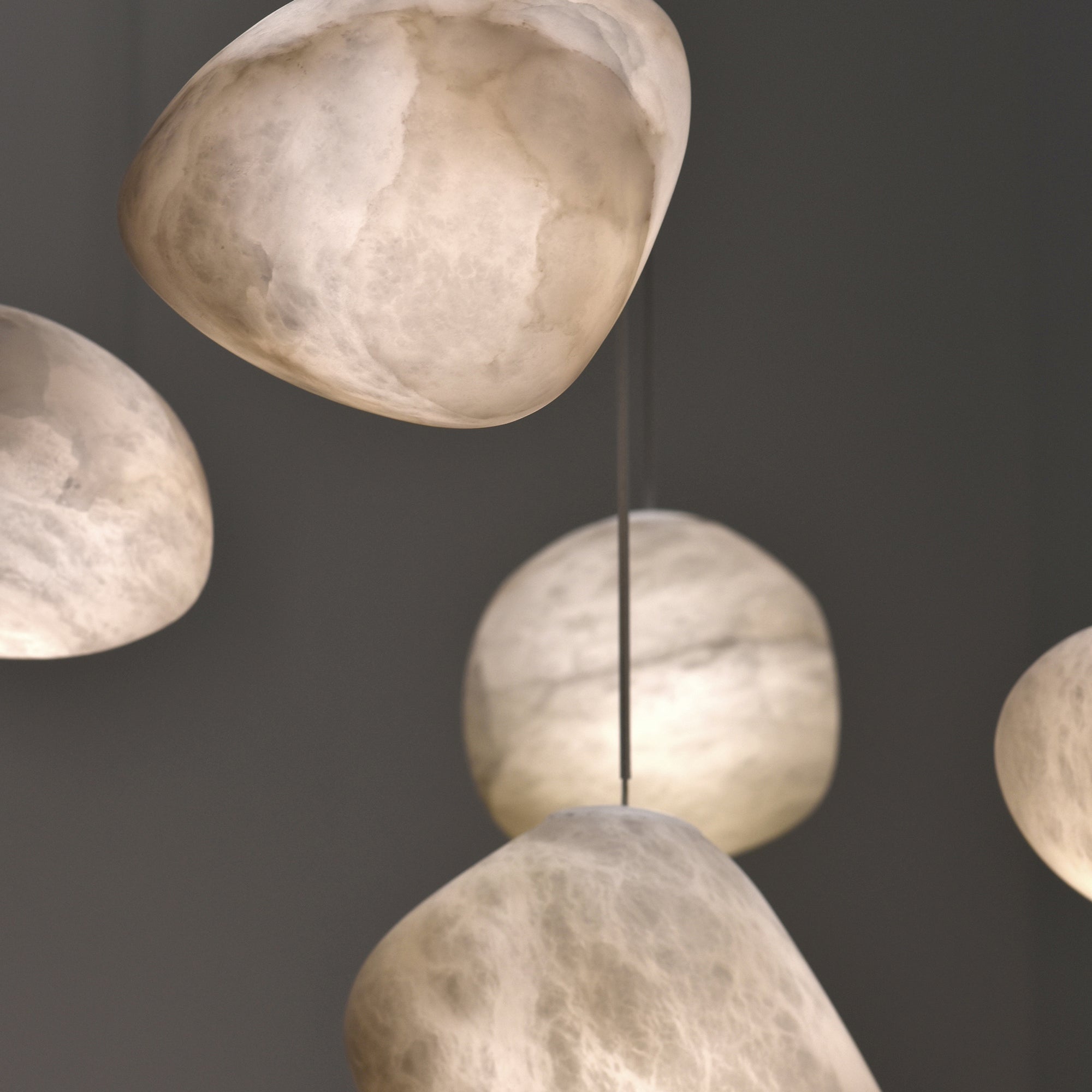 Nivisaya Pebbles Alabaster Pendant Lamp