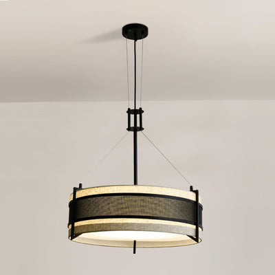 Rivanora Chandelier Pedesina Black Mesh LED