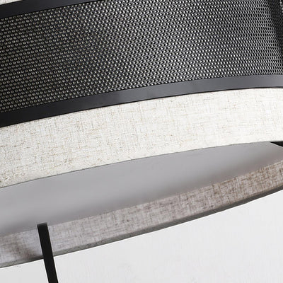 Rivanora Chandelier Pedesina Black Mesh LED