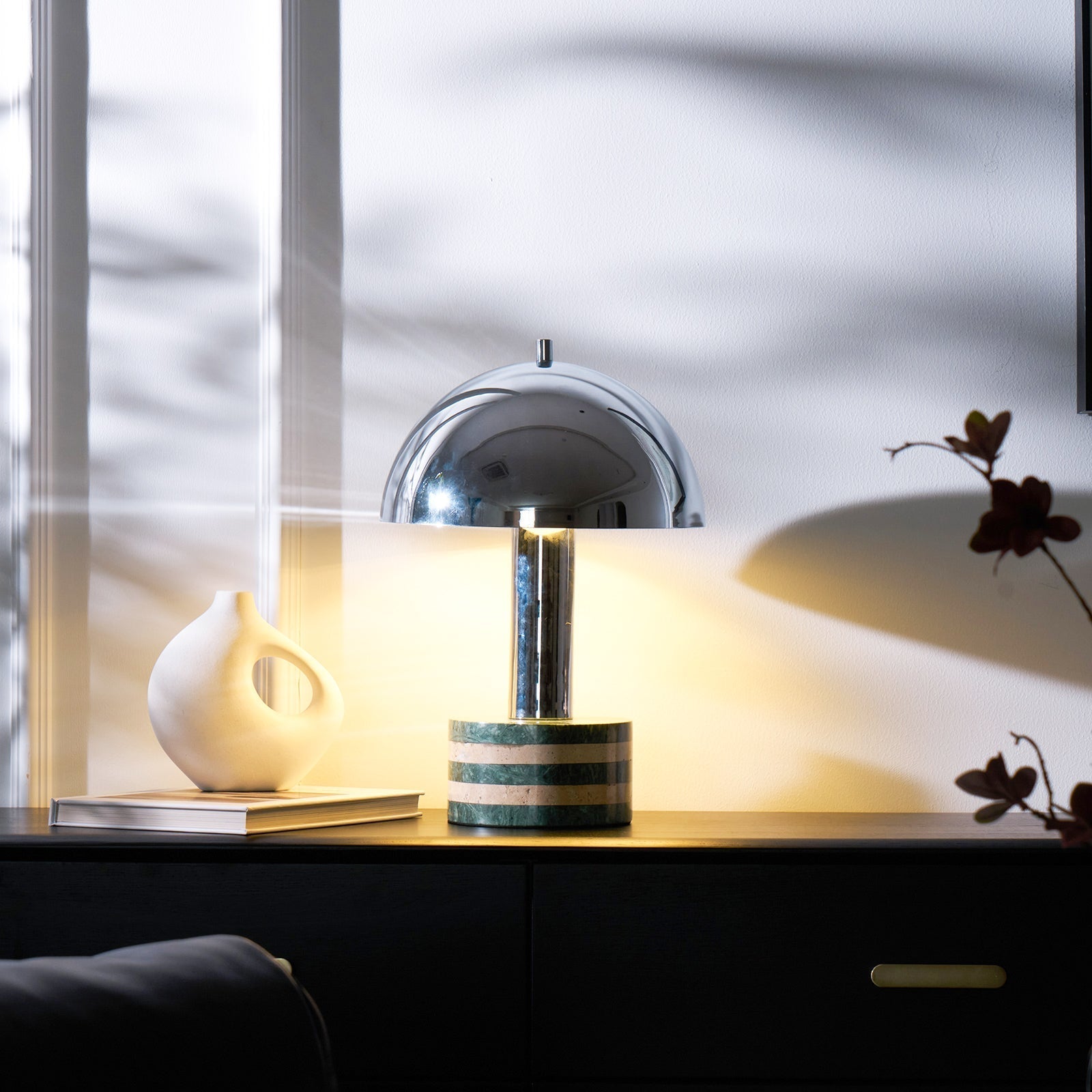 Strata Minimalist Marble Table Lamp