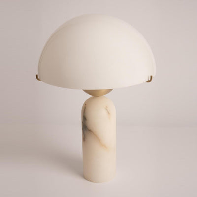Veviniel Alabaster Table Lamp - Neutral Decor