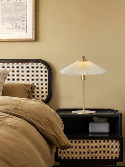 Camirir Pleated Umbrella Table Lamp