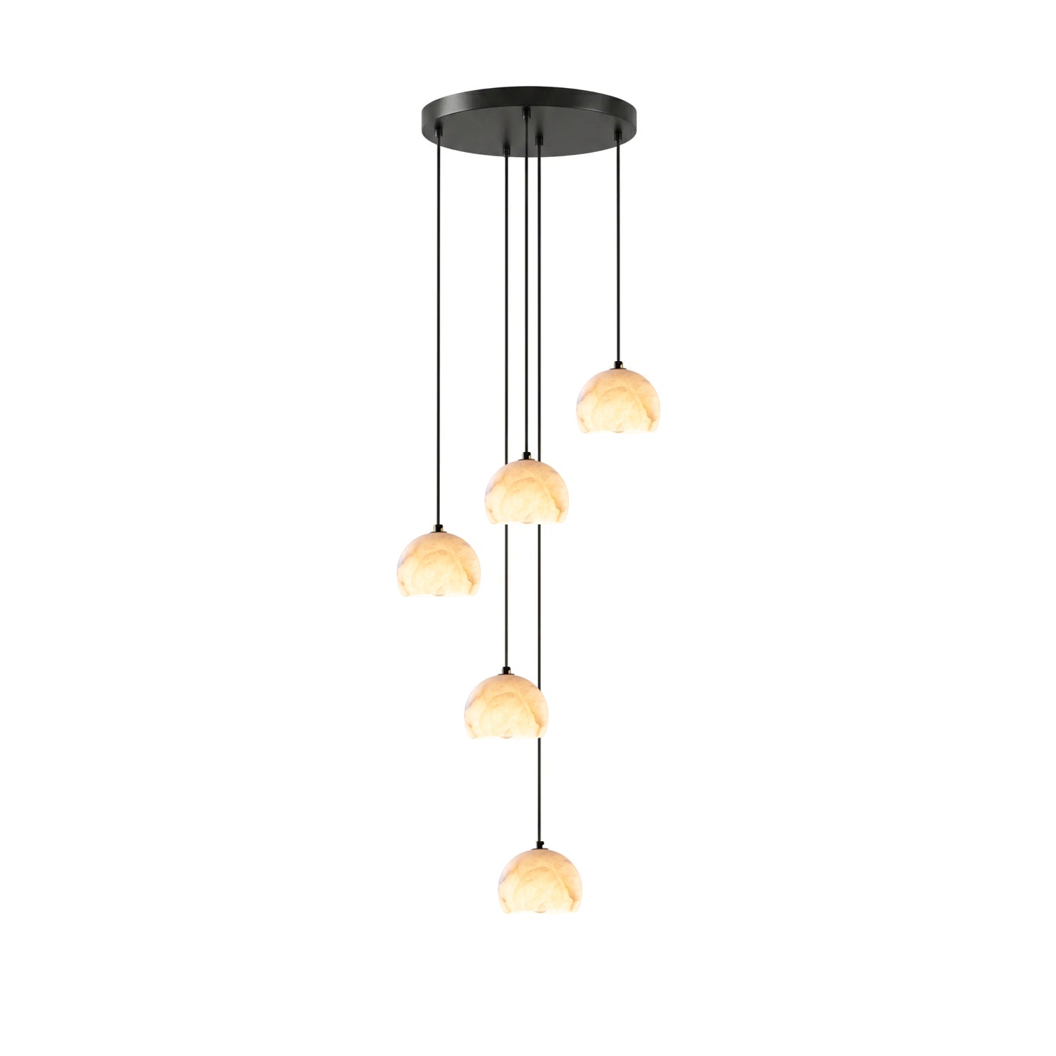 Nerea Alabaster Dome Staircase Chandelier