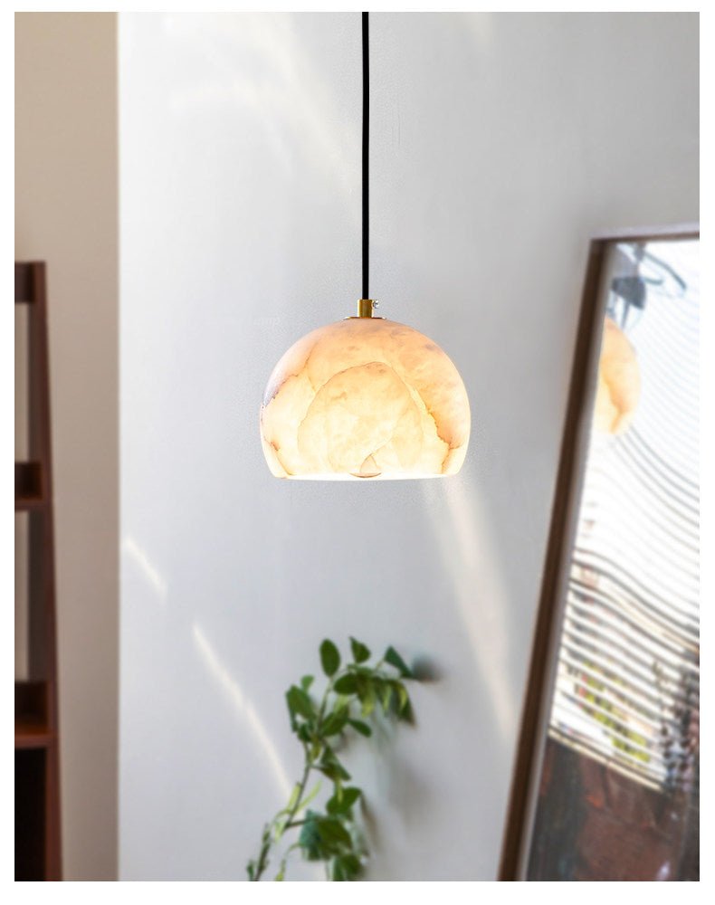 Nerea Alabaster Dome Staircase Chandelier