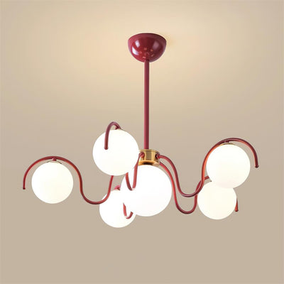 Aria Chandelier Blossom Cruving Arm - Neutral Decor