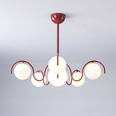 Aria Chandelier Blossom Cruving Arm - Neutral Decor