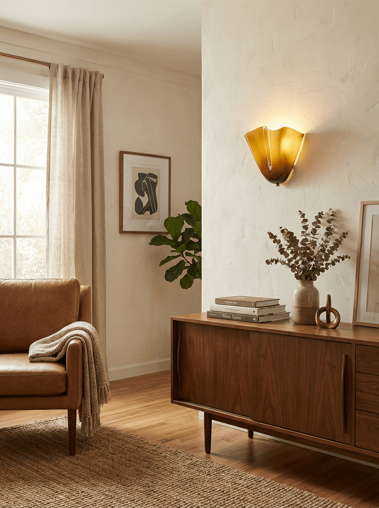 Delaford Glass Indoor Wall Light