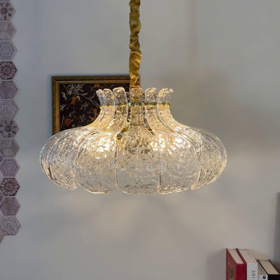 Ariv Brass & Glass Glam Pendant Light