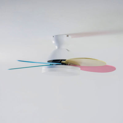 Eireise Colorful Glass Kids Ceiling Fan Light