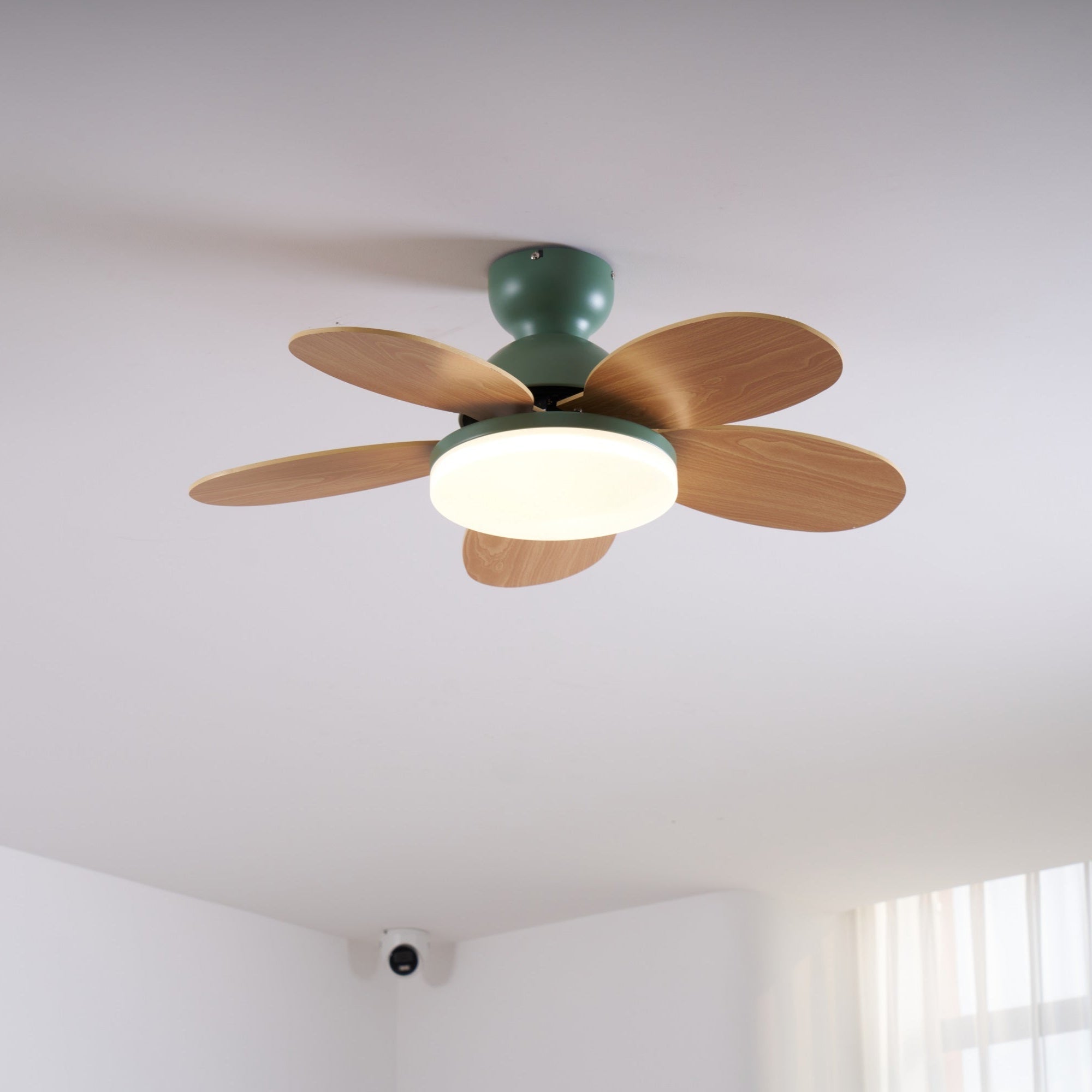 Eireise Colorful Glass Kids Ceiling Fan Light