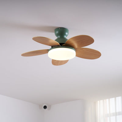 Eireise Colorful Glass Kids Ceiling Fan Light